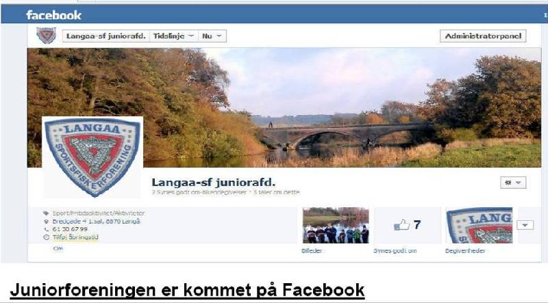 Juniorafdelingen er kommet på Facebook